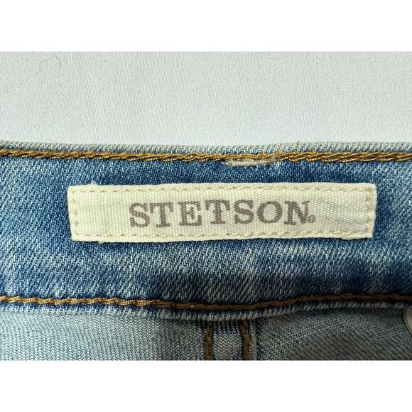Stetson Women's Light Wash High Rise Flare Crop Denim Jeans - Size 10 (31x26) - Picture 5 of 7